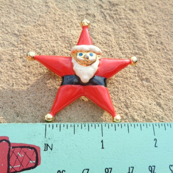 Neiman Marcus Star Santa Brooch - Picture 5 of 5